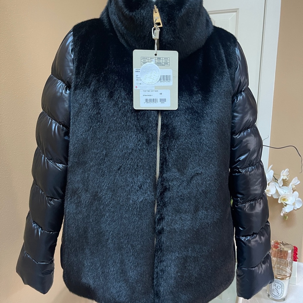Herno Black Jacket size 48 NEW $675 - Picture 15 of 17